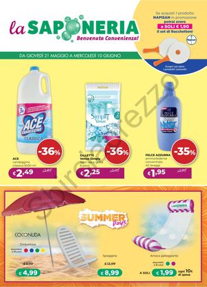 Volantino La Saponeria Dal 21 Maggio Al 10 Giugno 2026