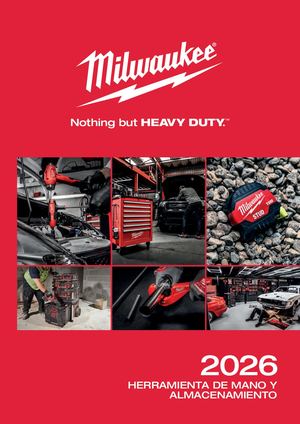 CATÁLOGO HERRAMIENTA DE MANO Y ALMACENAMIENTO MILWAUKEE 2026