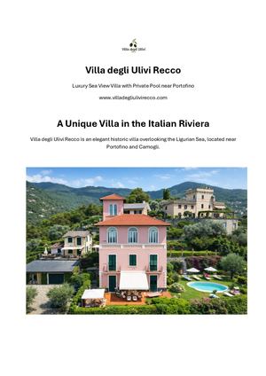 Presentration Villa Degli Ulivi