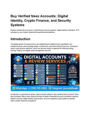 How To Buy Verified Nexo Accounts (Step By Step Guide)