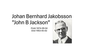 Johan Bernhard Jakobsson Jackson