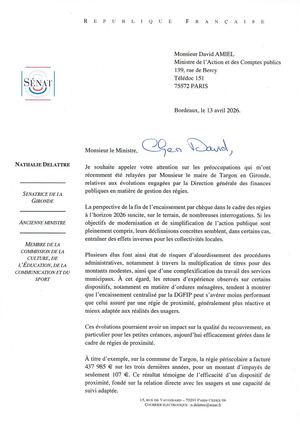 Courrier à David Amiel, ministre de l’Action et des Comptes publics