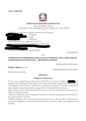 Tribunale di Venezia, decreto del 30 aprile 2026 sulla protezione complementare: il paradigma “Integrazione o ReImmigrazione” e le differenze rispetto alla remigrazione