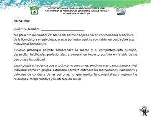 Evidencias Psicologia Mayo 2026