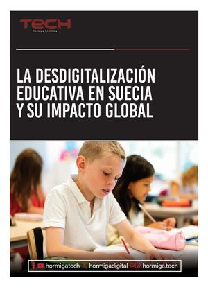 La desdigitalización educativa en Suecia y su impacto global