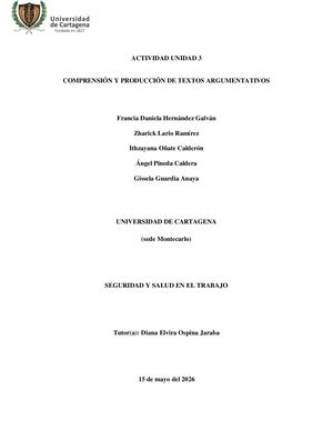 Actividad 3 Comprensión Textual