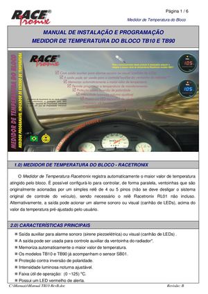 Manual Medidor Temperatura Bloco Tb15 Tb95