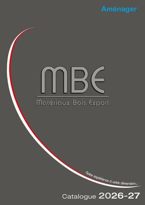 Catalogue MBE 2026 2027 Aménager