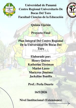 Plan Integral Intitucional