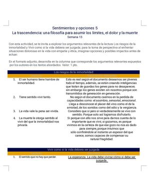Sentimientos Y Opciones 5