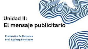 Unidad Ii El Mensaje Publicitario