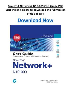 Comp TIA Network+ N10 009 Cert Guide PDF