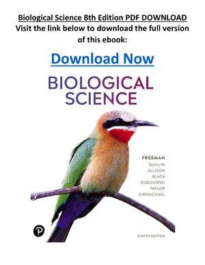 Biological Science 8th Edition PDF DOWNLOAD