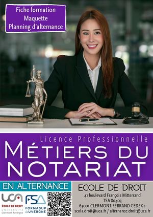 Brochure Alternance Lp Notariat 2026 2027