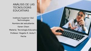 Análisis De Las Tecnologías Educativas (2)