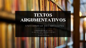 Presentación Textos Argumentativos Comprensión Textual Cipas Lllv