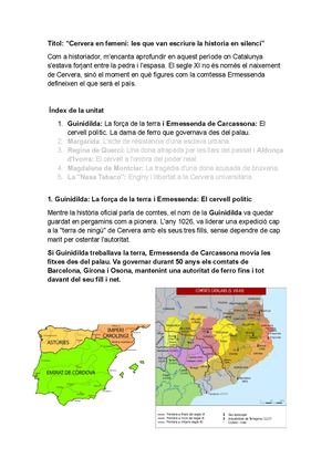 Sa Cap 01 Guinidilda, La Força De La Terra I Ermessenda, El Cervell Polític