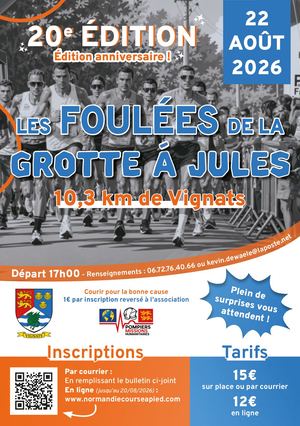 Bulletin inscription Foulées de la grotte à Jules