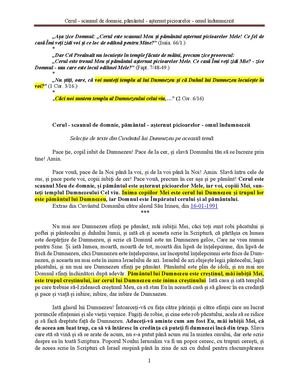 Cuvântul lui Dumnezeu despre cerul - scaunul de domnie, pământul - aşternut picioarelor - omul îndumnezeit