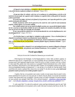 Cuvântul lui Dumnezeu despre focul apocaliptic