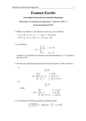Examen Escrito