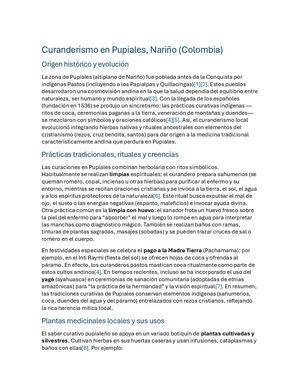 Curanderismo En Pupiales, Nariño (Colombia)