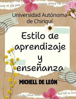 Estilo De Aprendizaje Y Enseñanza