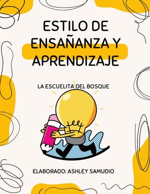 Estilo De Ensañanza Y Aprendizaje En Nivel Medio
