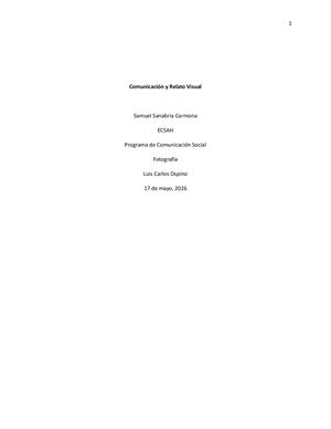 Comunicación Y Relato Visual Samuel Sanabria Carmona Docx