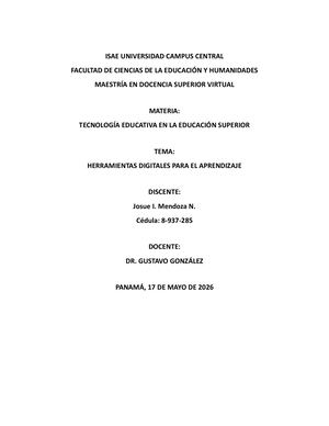 Terminado Josué Mendoza