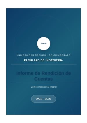 Informe Rendicion Cuentas Facultad Ingenieria Unach