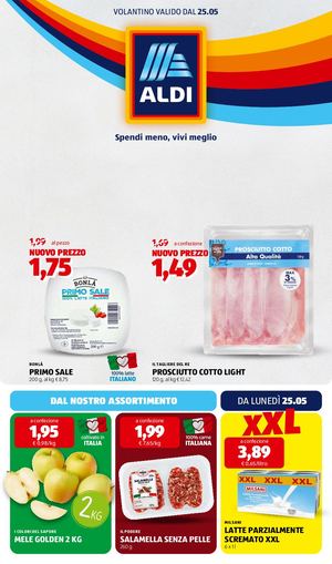 Volantino Aldi Dal 25 Al 31 Maggio 2026