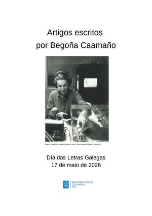 Artigos Escritos Por Begoña Caamaño