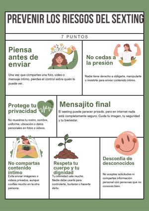 Green Brown Organic Hand Drawn Mental Health Infographic Poster