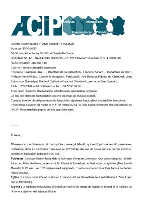 Acip No 2128 Du 18 Mai 2026