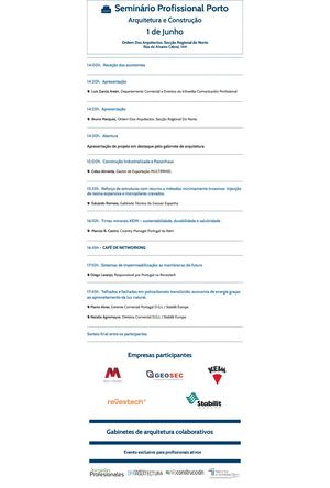 Programa da Jornada do Porto 20260601
