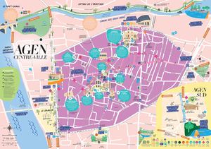 Carte touristique Agen 2026