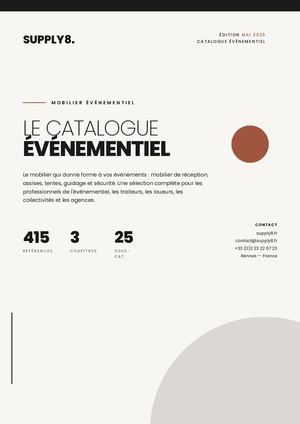 Supply8 Catalogue Evenementiel