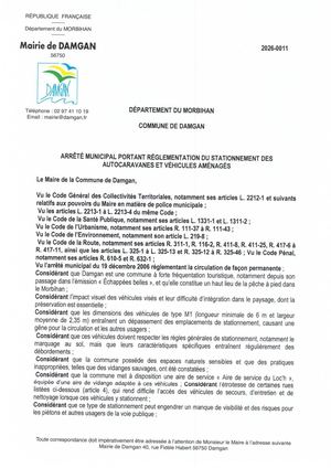 2026 0011 Arrete Temporaire Pour L Annee 2026 Reglementant Les Staiotnnements De Nuit Sur Le Territoire Autocaravanes Et Vehicules Amenages 2026 Brw30c9ab0c0bc9 007875