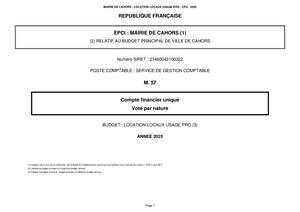 Cfu 2025 Budget Annexe Llup