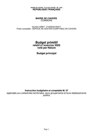 Bp 2026 Budget Principal Ville