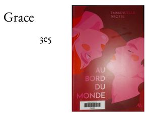 Grace présente « Au Bord Du Monde » de Emmanuelle Pirotte