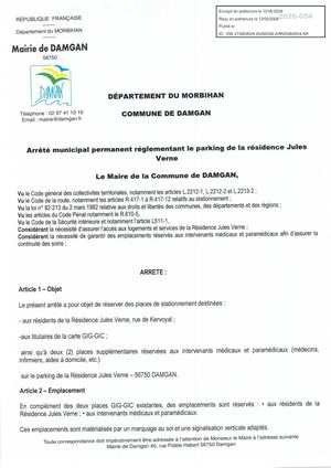 2026 0054 Arrêté Permanent Portant Réglementation Du Parking Résidence Jules Verne Brw30c9ab0c0bc9 007868 Tampon