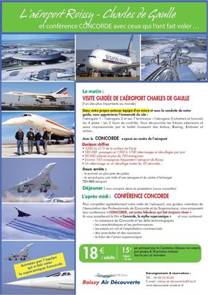 Roissy Charles De Gaulle + Conférence Concorde