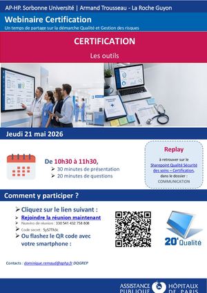 Flyer Webinaire Certification Les Outils