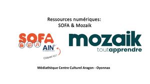 Ressources Numériques Atelier Présentation Sofa et Mozaïk