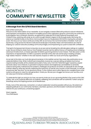 QTWA COMMUNITY NEWSLETTER ENGLISH May, 2026 - Jun, 2026/Vol. 028
