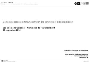 Ecocité Garenne Carnet De Gestion 2011 Lmpu Hugo Receveur