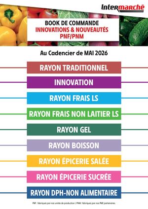 Book de commande Innovations & Nouveauté PNF/PNM