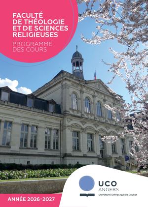 Programme des cours faculté Théologie | UCO Angers 2024-2025